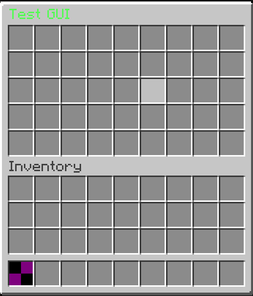 Empty 9x5 GUI